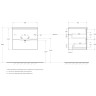 База под раковину BELBAGNO MARINO-CER-N-600-2C-SO-RG-P