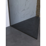 Душевая перегородка BELBAGNO UNO UNO-L-1-TB-100-GR-GM 100 см, профиль оружейная сталь матовый, стекло графитовое