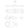 Душевой лоток BELBAGNO LUCE 60 см, BB-LD-LUCE-60-NERO