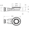 Душевой поддон из искусственного мрамора BELBAGNO TRAY-MR-UNO-RH-120/90-550-35-W-R-NO