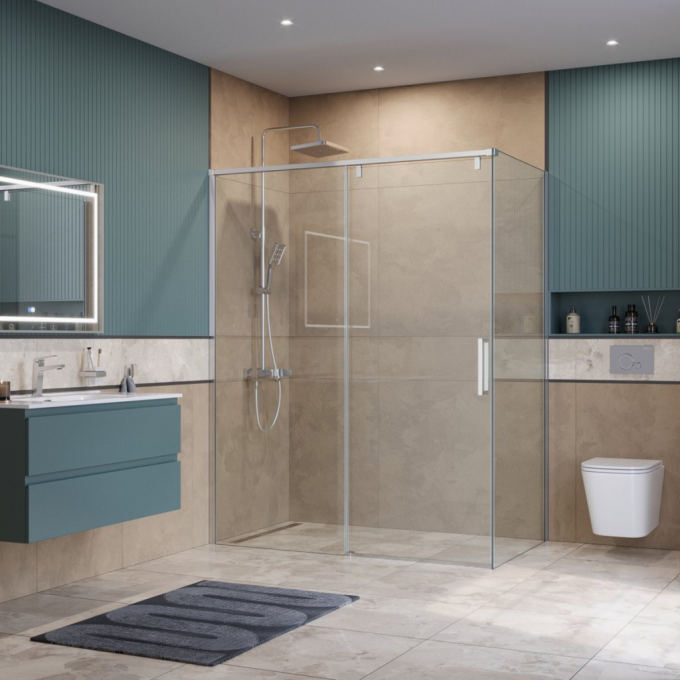 Душевой уголок BELBAGNO SOFT_CLOSE-1-AH-1-140/90-C-Cr