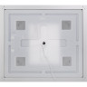 Зеркало BELBAGNO KRAFT SPC-KRAFT-900-800-LED-TCH-WARM в алюминиевой раме со встроенным светильником, 900x32x800 мм